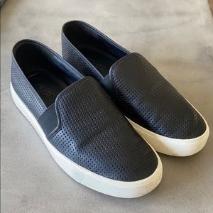 Vince leather slip on sneakers
